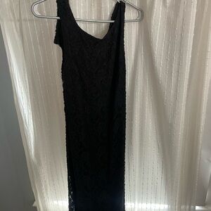 Elegant Black Lace Dress